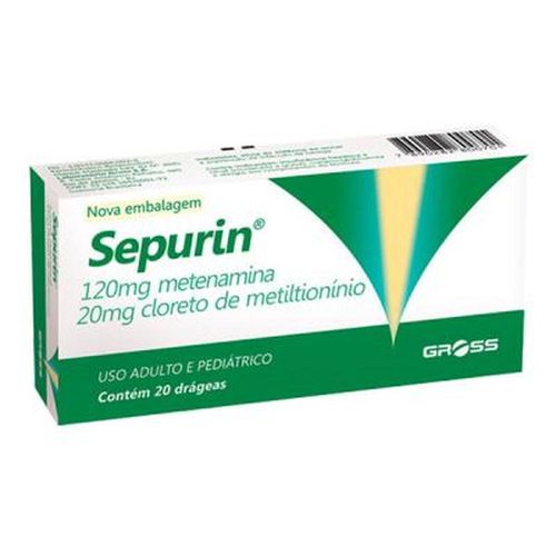 Sepurin 120mg + 20mg com 20 Drágeas