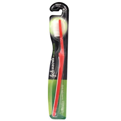 Escova Dental Johnson & Johnson Reach Ultra Clean 40 Média com 1 Unidade
