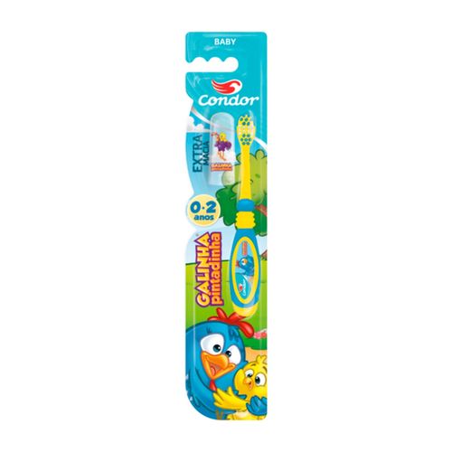 Escova Dental Condor Galinha Pintadinha Baby Extra Macia 0 á 2 anos com 1 Unidade