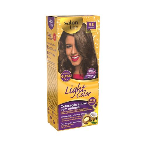 Coloração Salon Line Light Color Nº 6.0 Louro Escuro com 1 Unidade