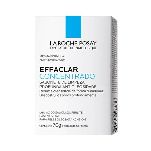 Sabonete em Barra Concentrado La Roche-Posay Effaclar Peles Oleosas e Sensíveis 70g