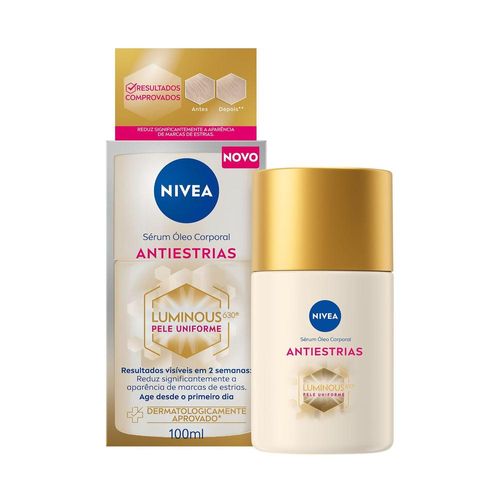 Sérum Óleo Corporal Nivea Luminous 630 Antiestrias 100ml