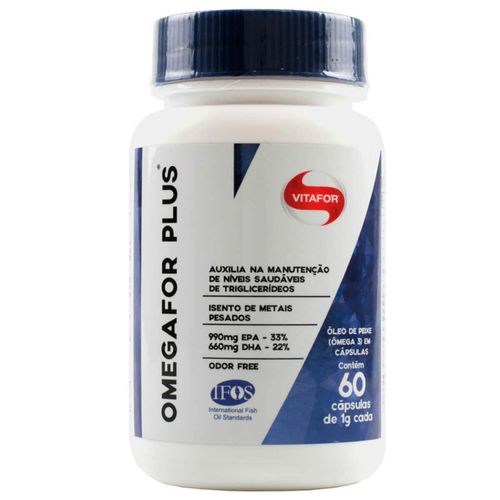 Suplemento Alimentar Ômegafor Plus Vitafor com 60 Cápsulas com 1g