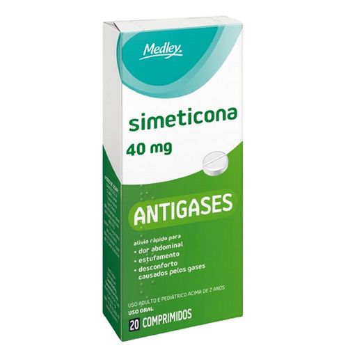 Simeticona 40mg Medley com 20 Comprimidos