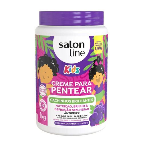 Creme para Pentear Salon Line Kids Cachinhos Brilhantes 1kg