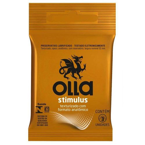 Preservativo Olla Stimulus com 3 Unidades