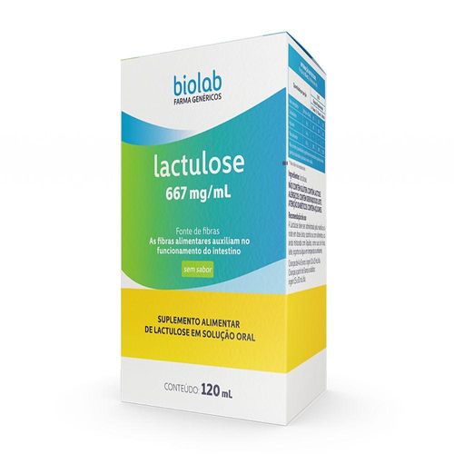 Lactulose 667mg/ml Solução de Uso Oral 120ml
