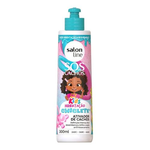 Ativador de Cachos Kids Chiclete S.O.S Cachos Salon Line 300ml