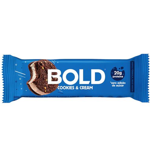 Barra de Proteína Bold Cookies e Cream 60g