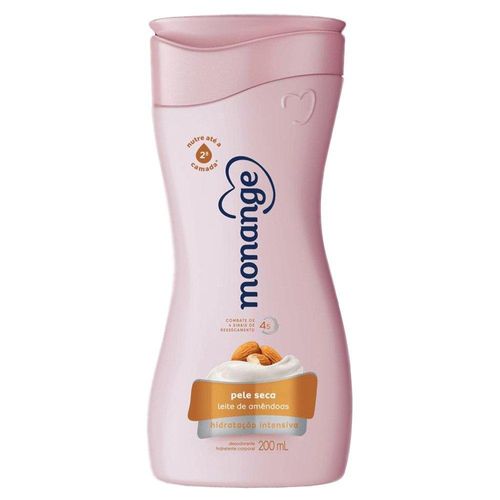 Desodorante Hidratante Corporal Leite de Amêndoas Hidratação Intensiva Monange 200ml