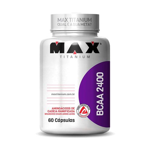 Bcaa 2400 Max Titanium com 60 Cápsulas