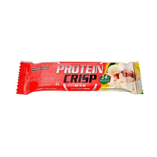 Barra Protein Crisp Sabor Leite Ninho com Creme de Avelã com 1 Unidade