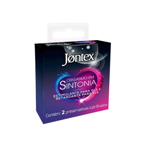 Camisinha Jontex Orgasmo em Sintonia Texturizado Retardante com 2 Unidades