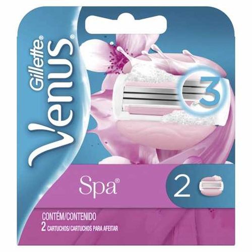 Cargas para Aparelho de Depilar Gillette Venus SPA com 2 Unidades