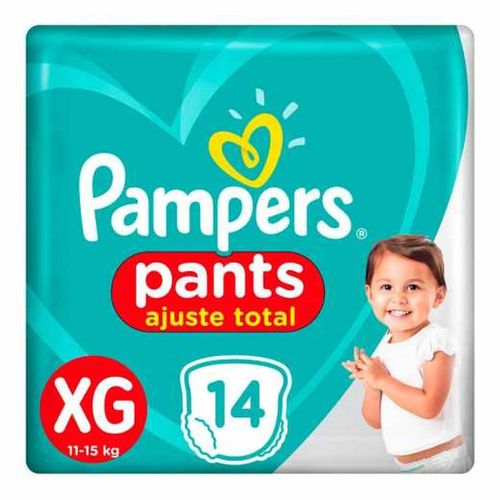 Fraldas Pampers Pants XG Ajuste Total com 14 Unidades