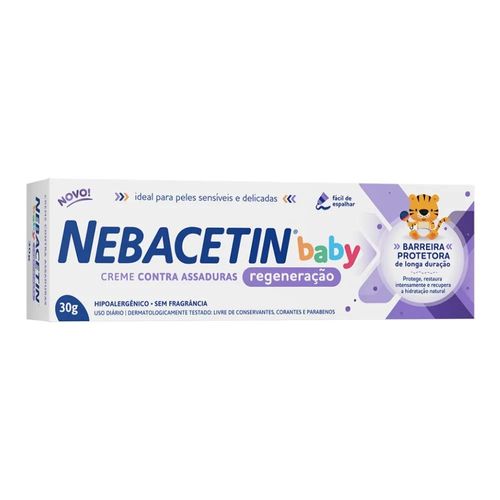 Creme de Assaduras Nebacetin Baby Regeneração 30g
