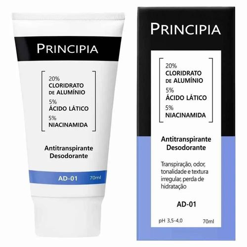 Desodorante Antitranspirante em Creme Principia Skin Ad-02 70ml