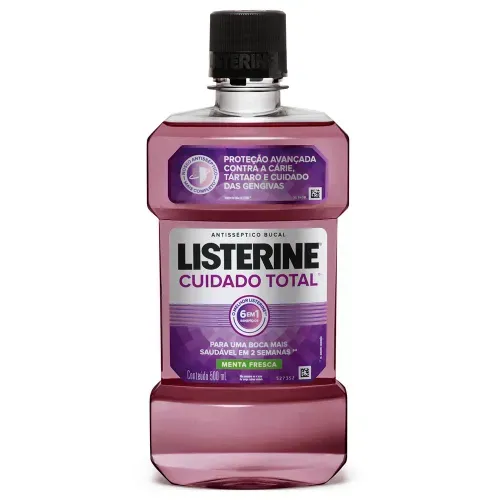 Enxaguante Bucal Antisséptico Listerine Cuidado Total 500ml