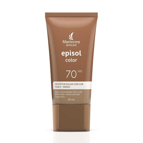 Protetor Solar Facial Color FPS 70 Tom 2 Pele Claro Episol 40ml