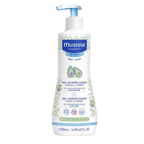 Gel de Banho Mustela Lavante Suave Corpo e Cabelo 500ml