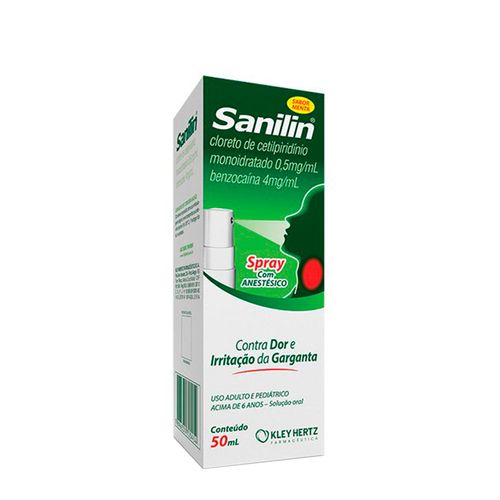 Sanilin 0,5mg/ml + 4mg/ml Solução de Uso Oral Frasco Spray 50ml