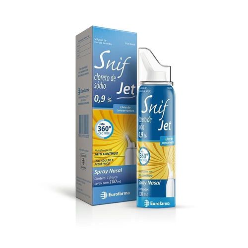 Snif Jet Solução Spray Nasal 0,9% 100mL