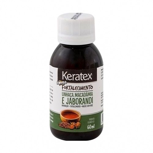 Óleo Capilar Keratex Bomba de Fortalecimento Linhaça Macadâmia e Jaborandi 60ml