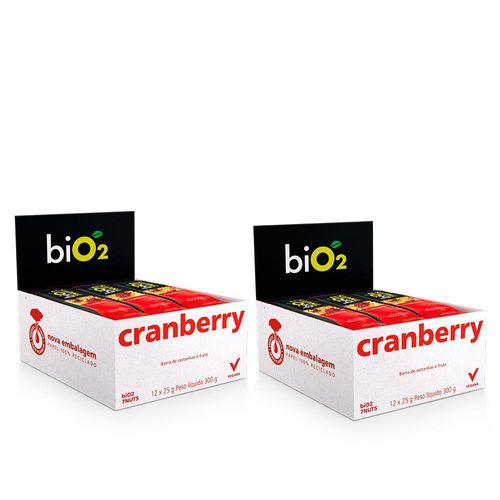 Barra Bio2 7Nuts Sabor Cranberry+ Castanha 25g
