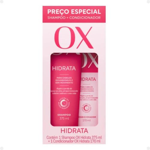 Kit Ox Hidrata com Shampoo 375ml + Condicionador 170ml