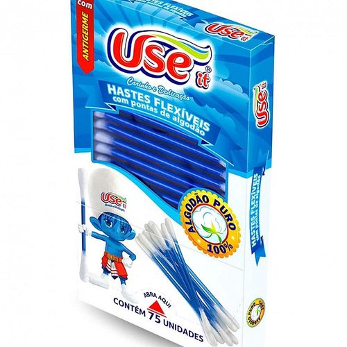 Hastes Flexíveis Use It com 75 Unidades