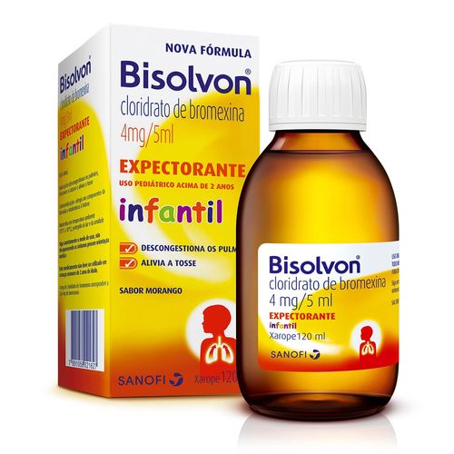 Bisolvon 0,8mg/ml Xarope Expectorante de Uso Infantil 120ml
