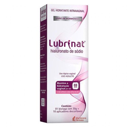 Lubrinat com 30 Aplicadores Gel Hidratante Intravaginal 30g