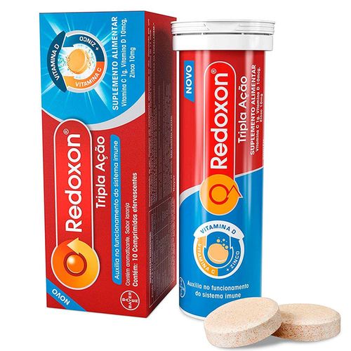 Redoxon Tripla Ação com 10 Comprimidos Efervescentes