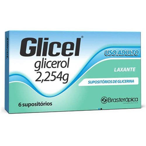 Glicel 2,254g Uso Adulto com 6 Supositórios