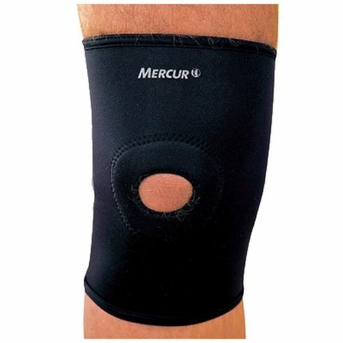 Joelheira Esporte com Orifício Cor Preta Tamanho GG Mercur com 1 Unidade