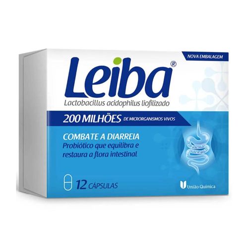 Probiótico Leiba 200Mi com 12 Cápsulas