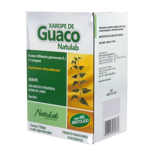 Xarope de Guaco 117,6mg/ml Xarope Frasco 150ml