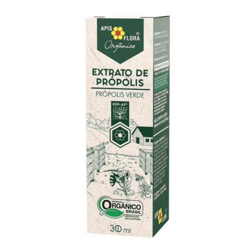 Extrato de Própolis Verde Orgânico com Conta-Gotas Frasco 30ml