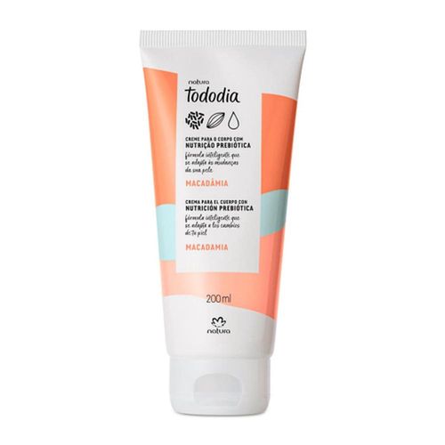 Creme Hidratante Corporal Natura Tododia Macadâmia 200ml