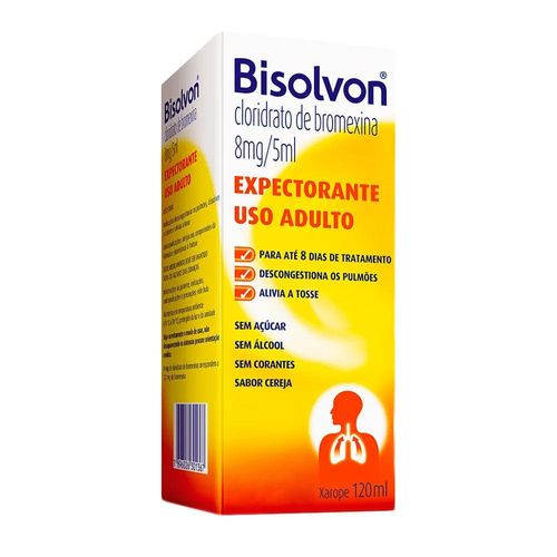 Bisolvon 1,6mg/ml Xarope Expectorante de Uso Adulto 120ml