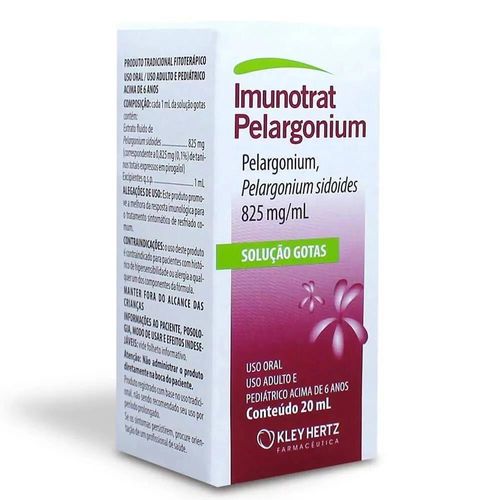 Imunotrat Pelargon 825mg/ml Gotas 20ml