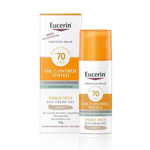 Protetor Solar FPS 70 Sun Oil Control Médio Eucerin 50ml