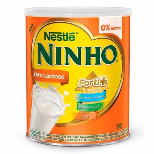 Composto Lácteo Ninho Forti+ Zero Lactose 380g