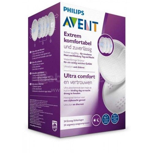 Absorvente Philips Avent para Seios Ultra Comfort com 24 Unidades