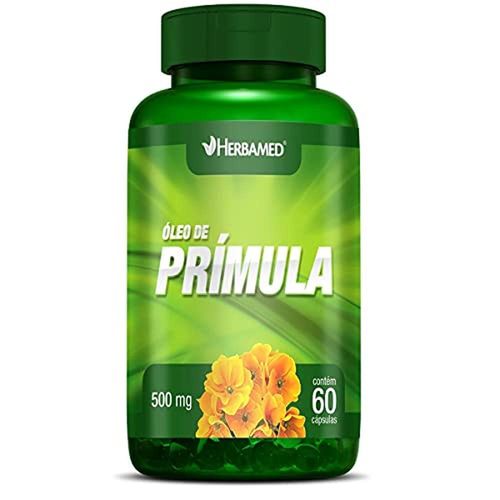 Óleo de Prímula 500mg Herbamed com 60 Cápsulas