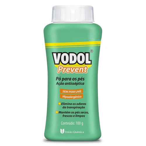 Pó para Os Pés Vodol Prevent sem Perfume 100g