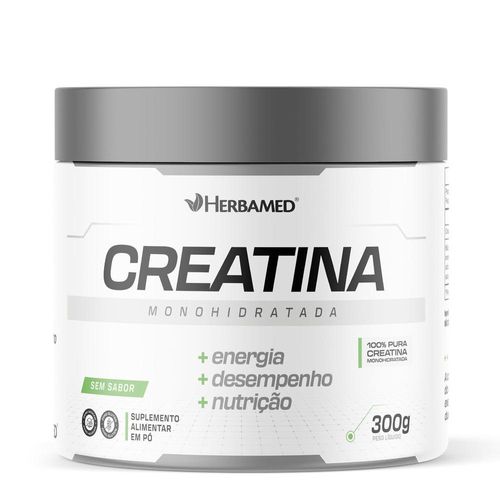 Creatina Monohidratada Herbamed Sem Sabor 300g