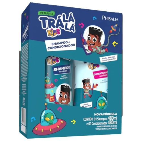 Kit Trá Lá Lá Kids Nutrikids com Shampoo 480ml + Condicionador 480ml