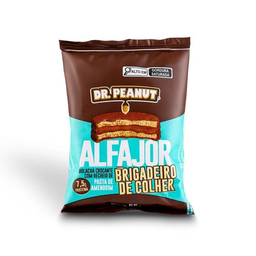 Alfajor Dr. Peanut Brigadeiro de Colher Zero Açúcar 55g