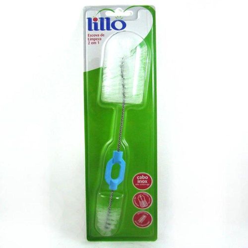 Escova para Limpeza de Mamadeiras 2 em 1 Lillo com 1 Unidade